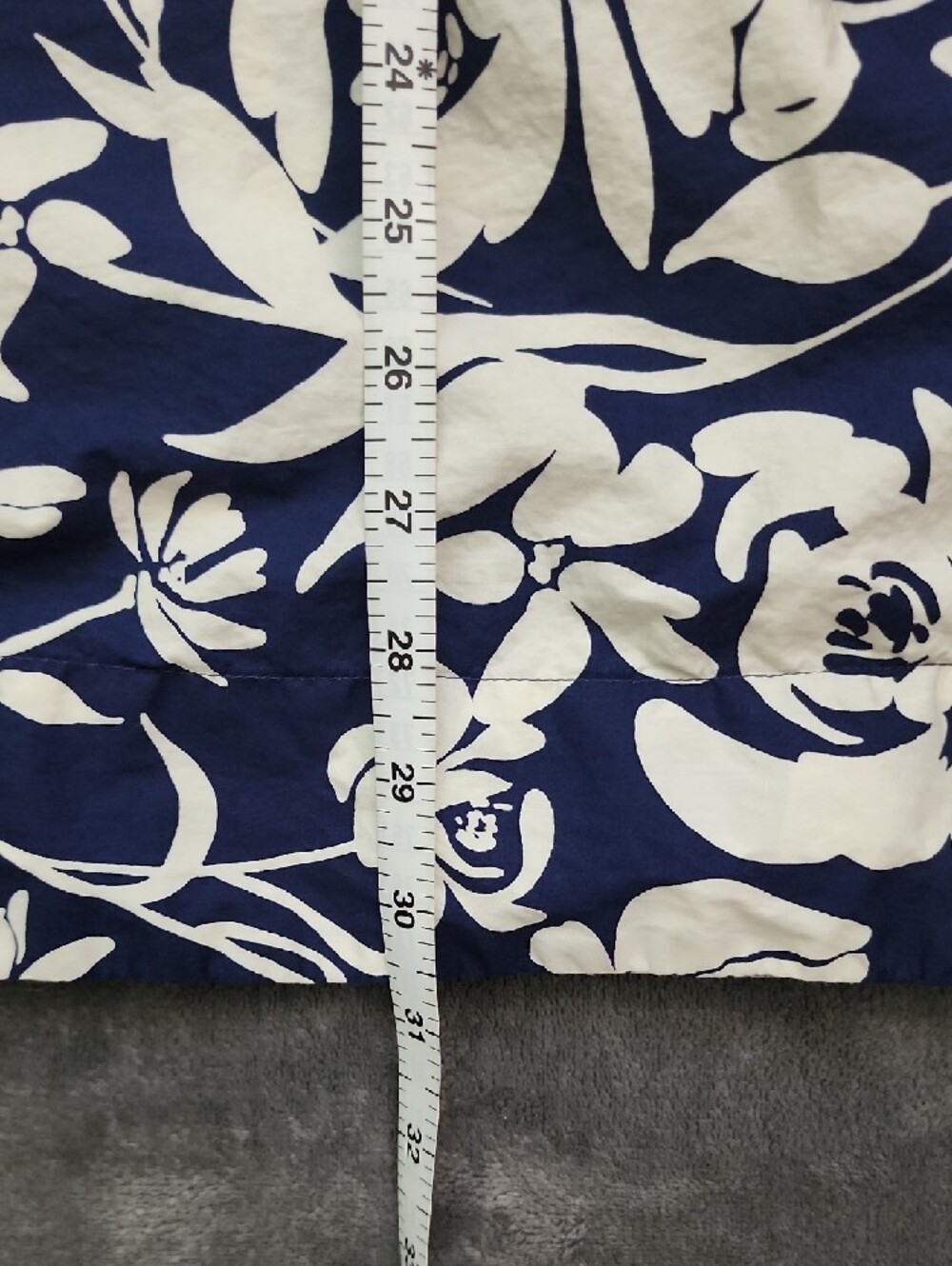a new day Navy Floral A-Line Skirt with White Bloom Print - Picture 4 of 6
